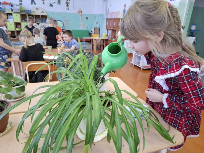 Воспитанники ухаживают за комнатными растениями 🌿🌸🌼 Воспитанники ухаживают за комнатными растениями 🌿🌸🌼.
